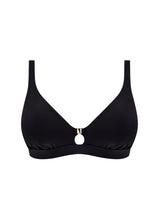 Load image into Gallery viewer, Fantasie Merissa Black Non Wired Triangle Bikini Top (Black)
