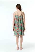 Load image into Gallery viewer, Arabella MD-866H1  Short Nightie (Aqua Floral)
