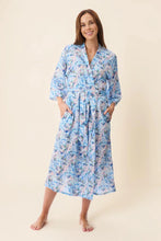 Load image into Gallery viewer, Givoni Bari Mid Length Wrap Robe (Blue)

