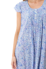 Load image into Gallery viewer, GIVONI - Luca Flutter Sleeve Short Nightie (Blue)
