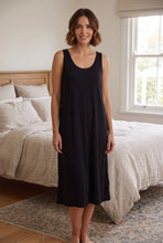 Load image into Gallery viewer, Givoni  Sleeveless Short Nightie (Black)
