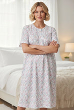 Load image into Gallery viewer, Givoni Biella Short sleeve short cotton nightie (Multi)
