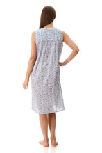 Load image into Gallery viewer, Givoni 6BV46A Astrid Sleeveless Short Nightie (Blue Floral)
