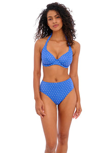 Freya Jewel Cove High Waist Bikini Pant  (Azure Blue)