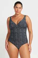 Load image into Gallery viewer, Artesands Zig Zag Delacroix One Piece Swimsuit (Black)
