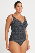 Load image into Gallery viewer, Artesands Zig Zag Delacroix One Piece Swimsuit (Black)
