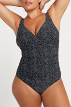 Load image into Gallery viewer, Artesands Zig Zag Delacroix One Piece Swimsuit (Black)
