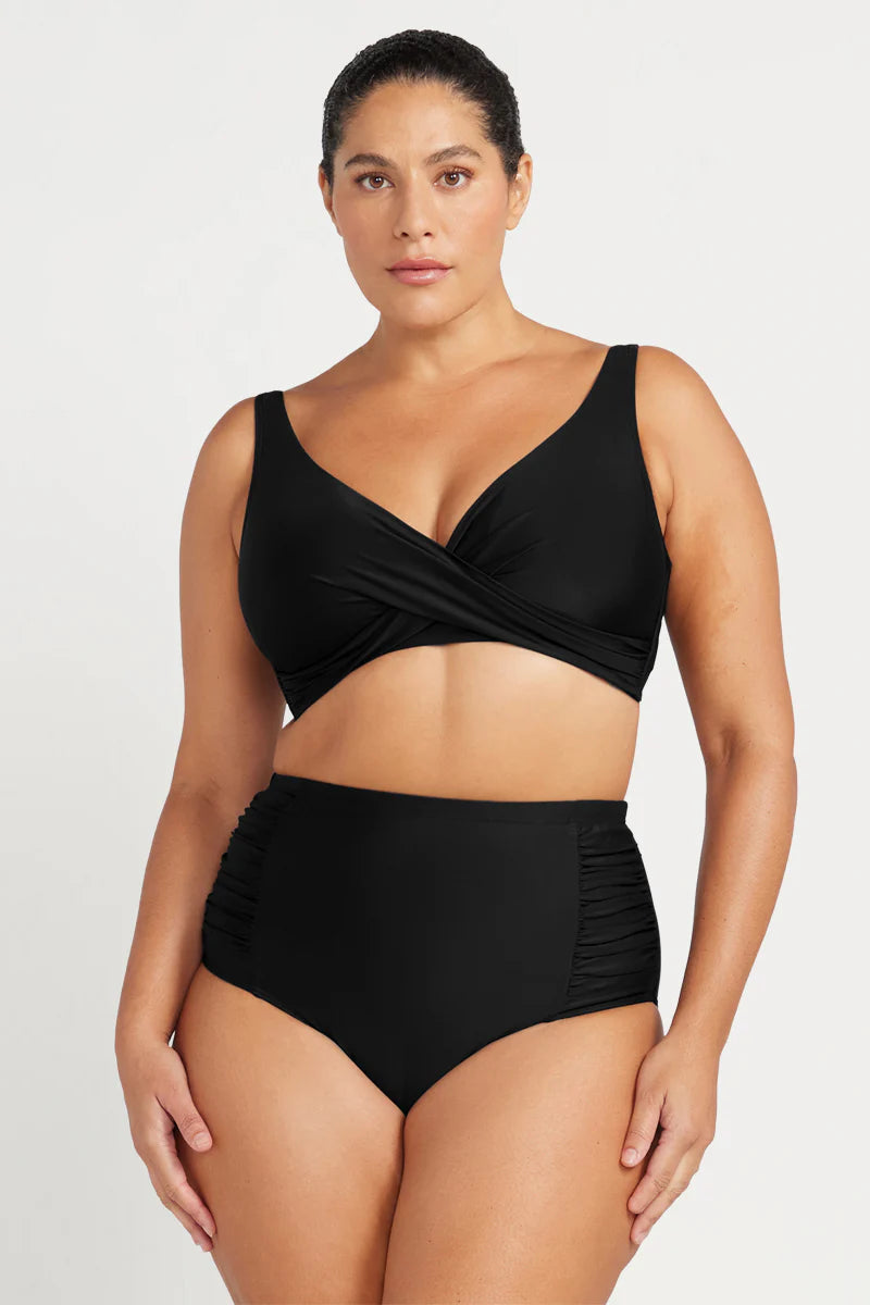 Artesands Hues Delacroix Multifit Cup Bikini Top (Black)