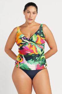 Artesands Chelona Delacroix Multi Cup Tankini Top (Navy)