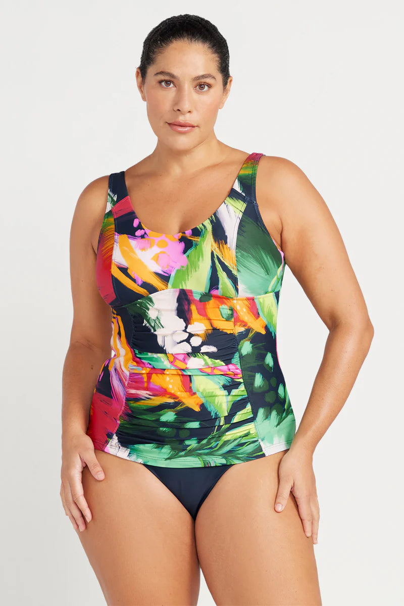 Artesands Chelona Raphael E / F Cup Underwire Tankini Top (Navy)
