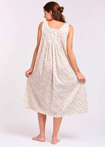 Arabella MD410F7 Lace V Neck Nightie (Ivory Floral)