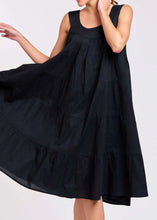 Load image into Gallery viewer, Arabella MD764 Nightie/Dress – Black Tiered Dress (Black)
