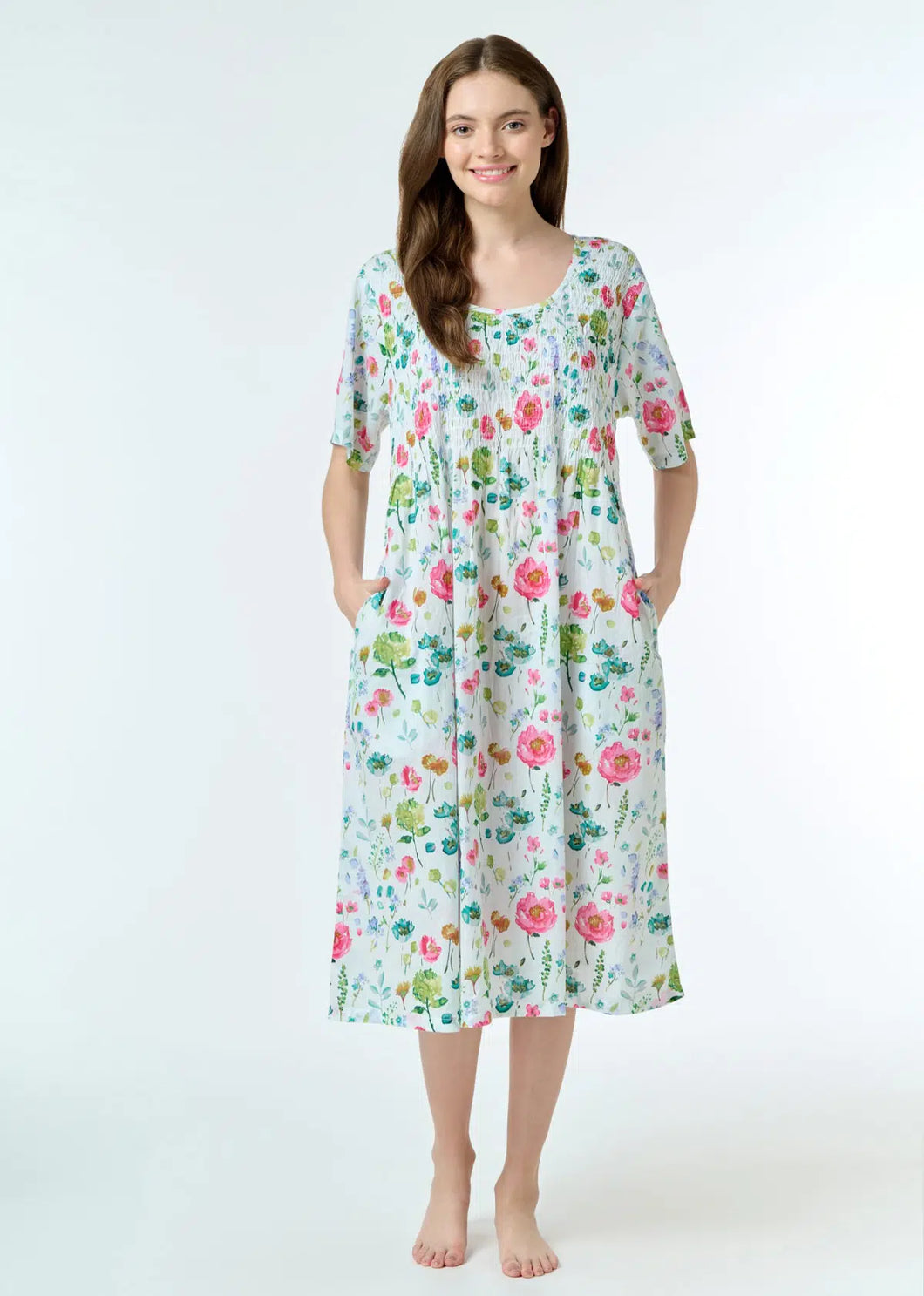 Arabella MD 83A1 Arabella Nightie – (Watercolour Floral)