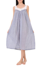 Load image into Gallery viewer, Arabella MD410EE Nightie – Blue &amp; White Gingham Check
