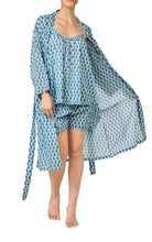 Load image into Gallery viewer, Arabella MD75 F6 Summer Cotton Robe (Turquoise Paisley)
