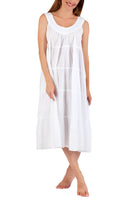 Load image into Gallery viewer, Arabella MD 764 Cotton Nightie/Dress  (White)

