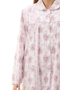 Givoni 5FL70B Beth Mid Cotton Flannel Nightie (Pink)