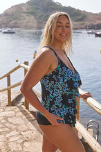 Load image into Gallery viewer, Capriosca Tier Tankini Top Bahamas (Blue)

