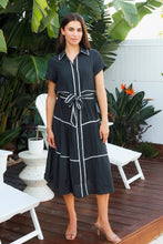 Load image into Gallery viewer, Charlotte CHM0004 Black Midi Dress (Black)
