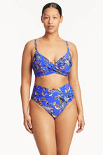 Load image into Gallery viewer, Sea Level Carnivale Twist Front DD/E Cup Bra- COBALT
