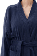 Load image into Gallery viewer, Givoni 9DG63 Mid Length Unisex Cotton Towelling  Robe (Navy)
