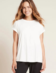 Boody Downtime Lounge Top - OUTERWEAR (White) (Black)