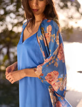 Load image into Gallery viewer, Papinelle Iona Midi Kimono Robe - Victoria Blue
