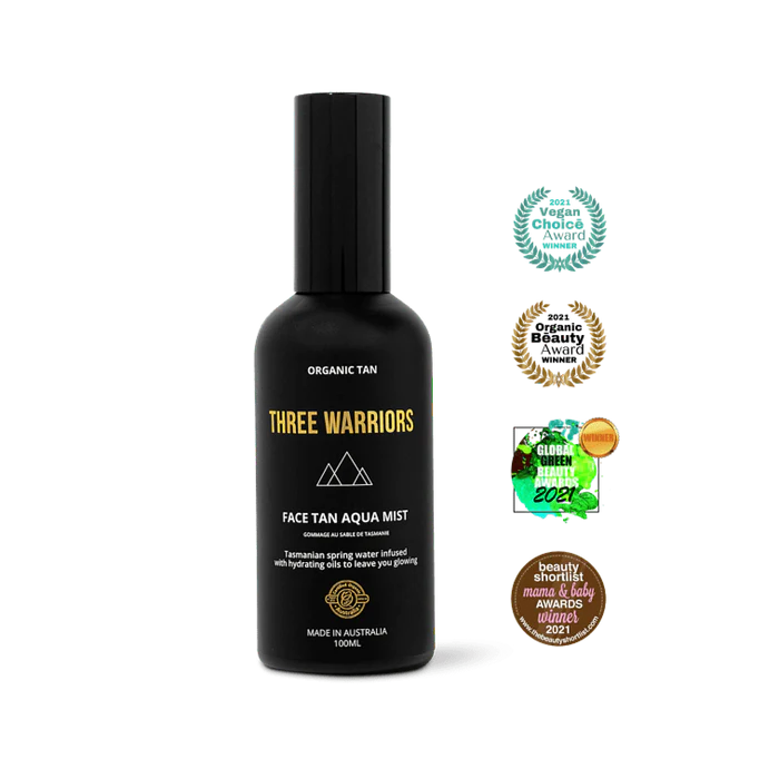 Three Warriors Organic Face Tan Aqua Mist