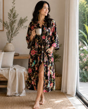 Load image into Gallery viewer, Floressents Kimono's Paradise (Aqua , White, Black, Turquoise)
