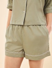 Load image into Gallery viewer, Papinelle Karen Walker Runaway Girl Boxer PJ Set - Sage
