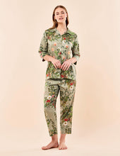 Load image into Gallery viewer, Papinelle x Karen Walker Love Letter Crop PJ Set (Sage)

