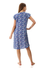 Load image into Gallery viewer, Givoni Maria 6AF53M Flutter Sleeve Short Nightie (Navy)
