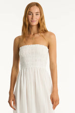 Load image into Gallery viewer, Sea Level Heatwave Bandeau Dress (White)
