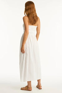 Sea Level Heatwave Bandeau Dress (White)