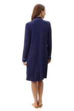 Load image into Gallery viewer, Givoni 7LE93 -  Sleepshirt With Piping (Navy)
