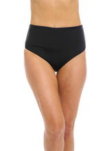 Load image into Gallery viewer, Togs SB12TH Reversible High Waisted Swimwear Brief (Black/Navy)
