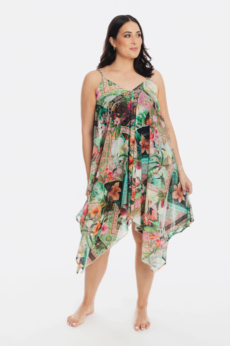 mesh dress nz Togs Fiji Mesh Dress (Multi) – Little Boutique