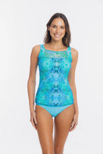 Load image into Gallery viewer, Togs Mastectomy Friendly Ulysses Tankin Mesh Set (Aqua)
