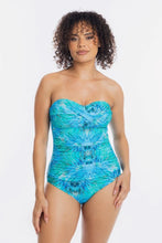 Load image into Gallery viewer, Togs Ulysses Bandeau Mastectomy Friendly Swimsuit (Aqua)
