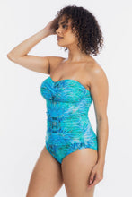 Load image into Gallery viewer, Togs Ulysses Bandeau Mastectomy Friendly Swimsuit (Aqua)
