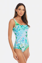 Load image into Gallery viewer, Togs Lucca Square Neck One Piece Swimsuit (Turquoise)
