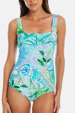 Load image into Gallery viewer, Togs Lucca Square Neck One Piece Swimsuit (Turquoise)
