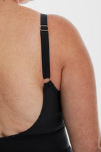Load image into Gallery viewer, Togs Cross Over One Piece Swimdress (Black)
