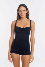 Load image into Gallery viewer, Togs Sweetheart Boyleg Swimsuit (Black)
