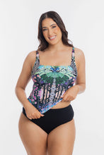 Load image into Gallery viewer, Togs Gaia Mastectomy Friendly Tankini Square Set (Multi)

