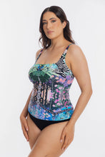 Load image into Gallery viewer, Togs Gaia Mastectomy Friendly Tankini Square Set (Multi)
