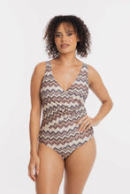 Load image into Gallery viewer, Togs Chestnut Cross Over Swimsuit (Chestnut)
