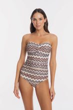 Load image into Gallery viewer, Togs Chestnut Bandeau Mastectomy Friendly Swimsuit (Chestnut)
