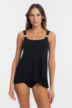 Load image into Gallery viewer, Togs Mastectomy Friendly Tankini Overlay Set (Black)
