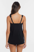 Load image into Gallery viewer, Togs Mastectomy Friendly Tankini Overlay Set (Black)
